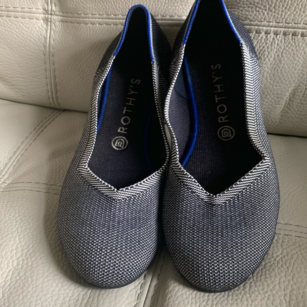 ROTHY'S The Flat Grey Birdseye-Round toe